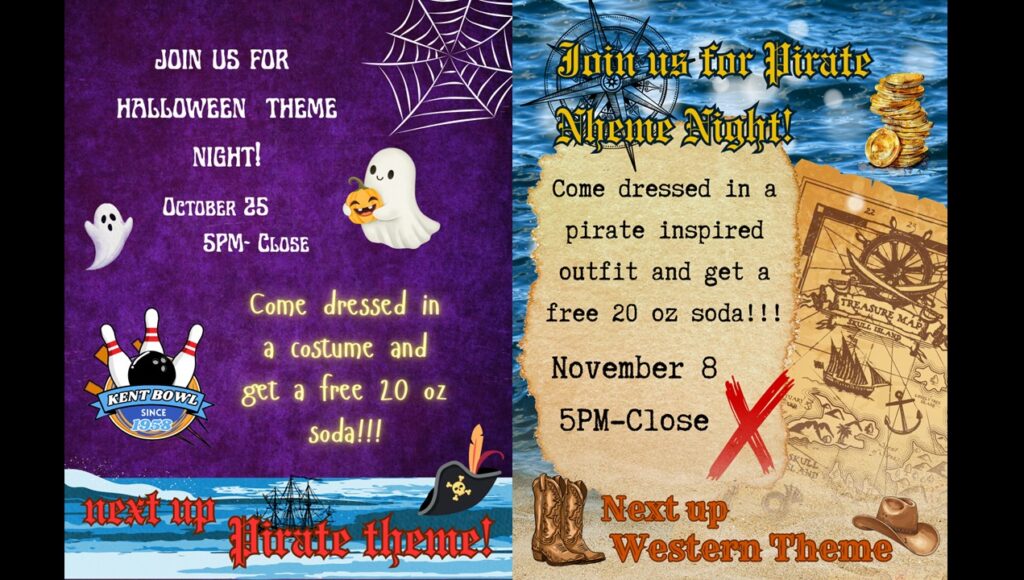 Theme Night, Theme Nights, Neon 80s, Star Wars, Prom, NFL, Halloween, Pirates