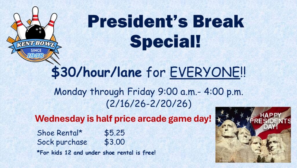 President's Break, Mid-winter Break, Midwinter break, school's out