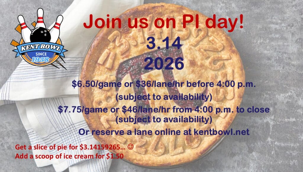 Pi Day, pie, bowling
