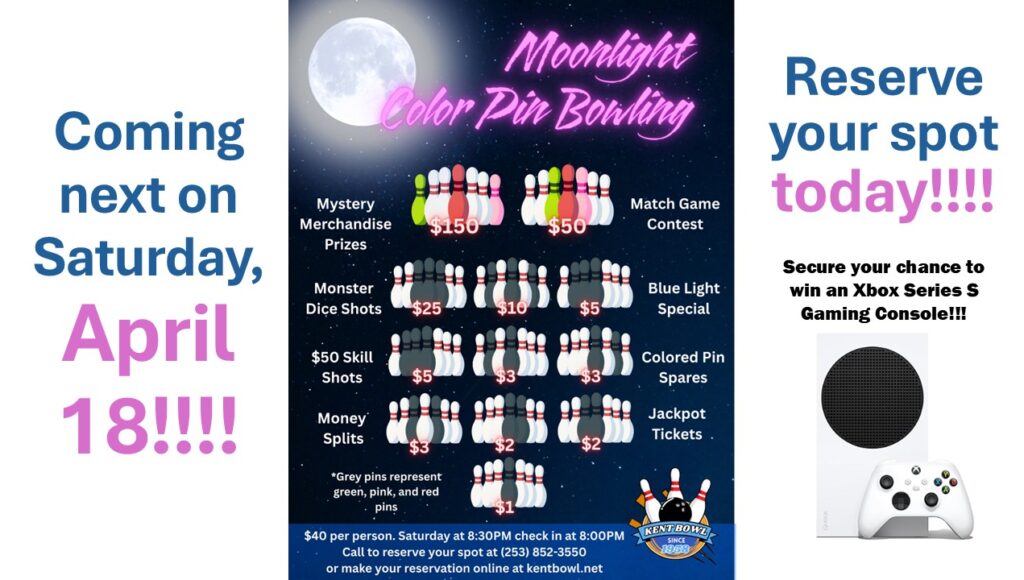 Moonlight Color Pin Bowling!!!!, prizes