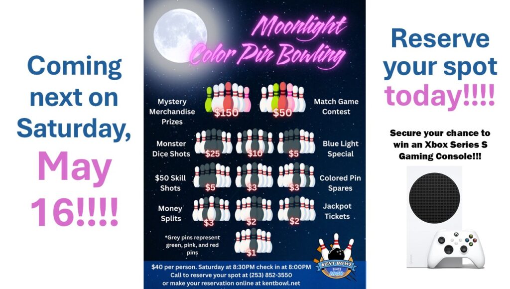 Moonlight Color Pin Bowling!!!!, prizes